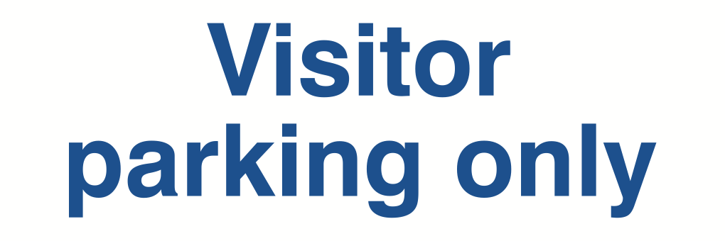Visitor Parking Only Sign-425A