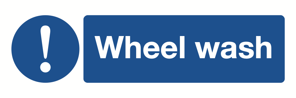 Wheel Wash Sign-433A