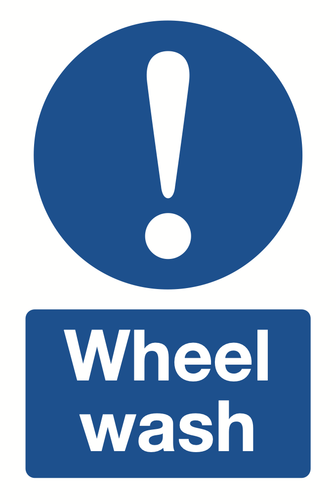 Wheel Wash Sign-433B