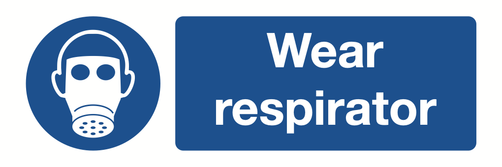 Wear Respirator Sign-436A