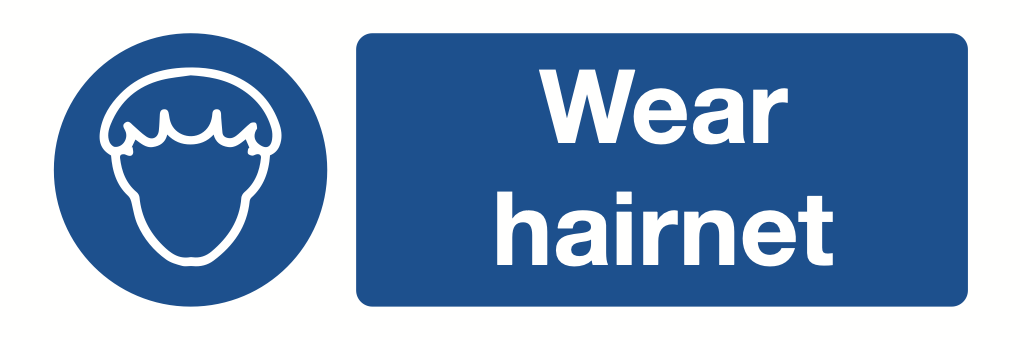 Wear Hairnet Sign-442A