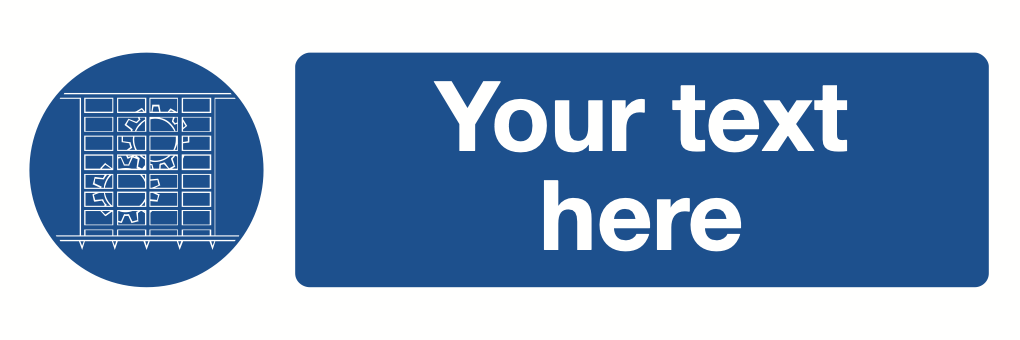 Use Guards Your Text Here Sign-461A
