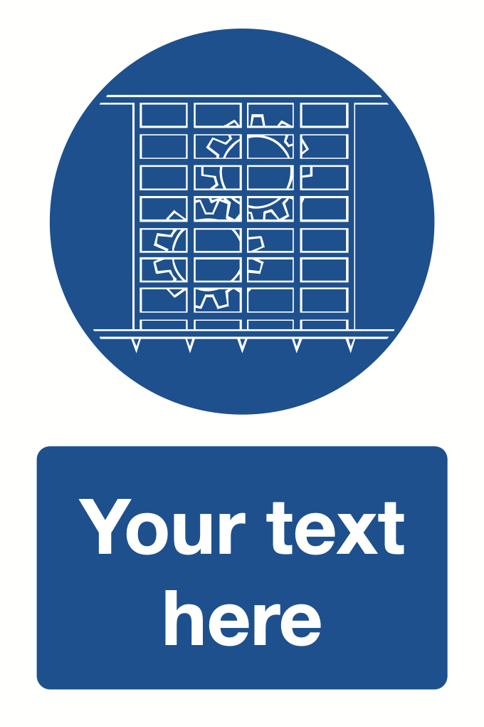 Use Guards Your Text Here Sign-461B