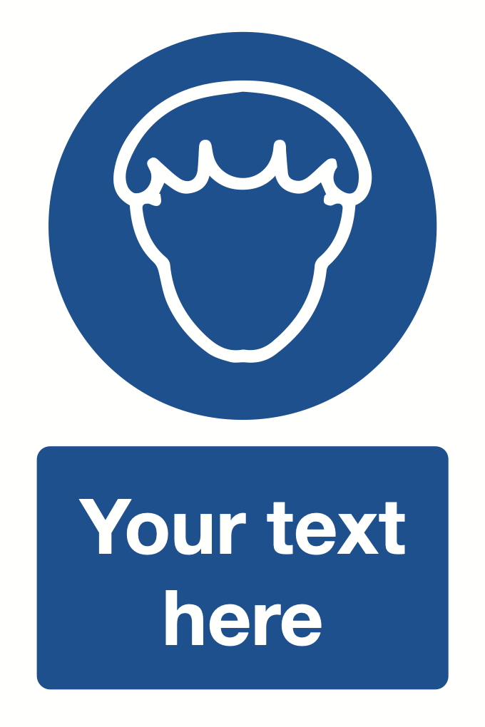 Hairnet Your Text Here Sign-466B