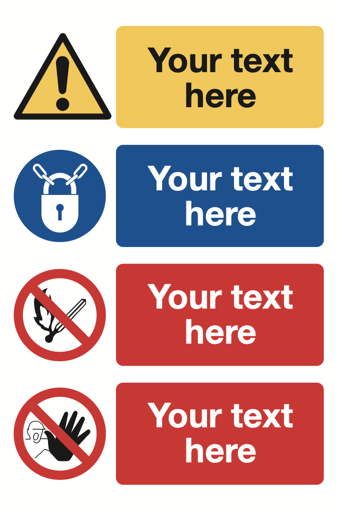 Fire Action Messages Your Text Here Sign-471B