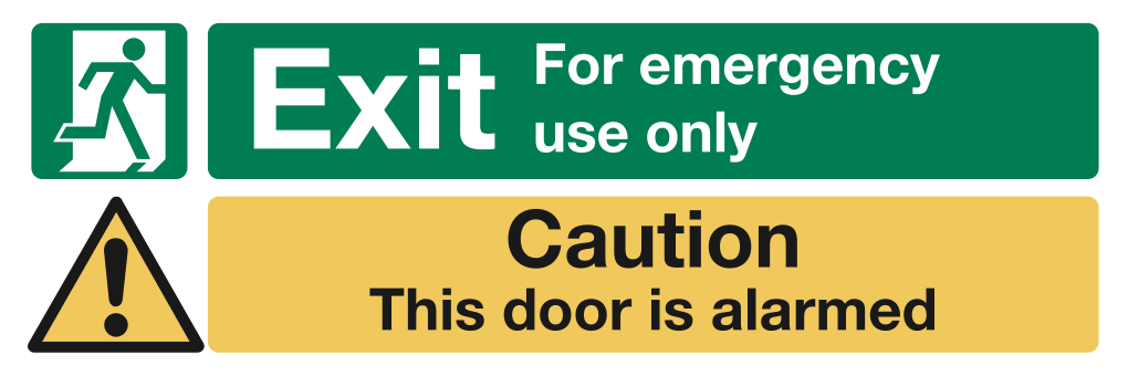 Exit For Emergency Use Only Sign-482A