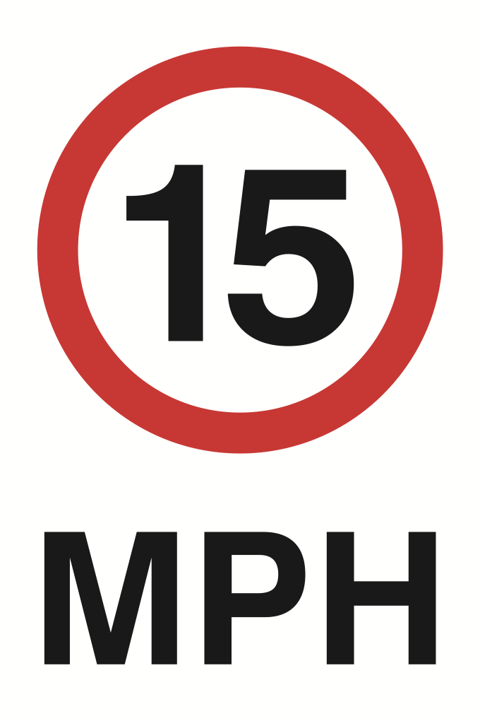 15 MPH Sign-515B