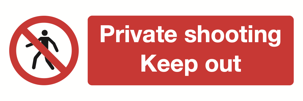 Private Shooting Keep Out Sign-522A