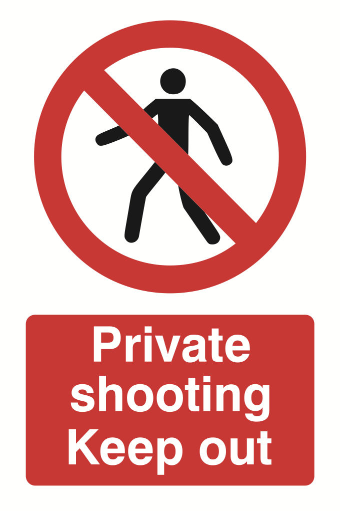 Private Shooting Keep Out Sign-522B