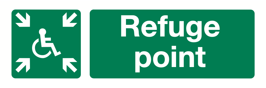 Disabled Refuge Point Sign-541A