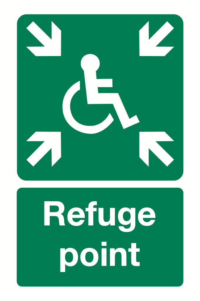 Disabled Refuge Point Sign-541B
