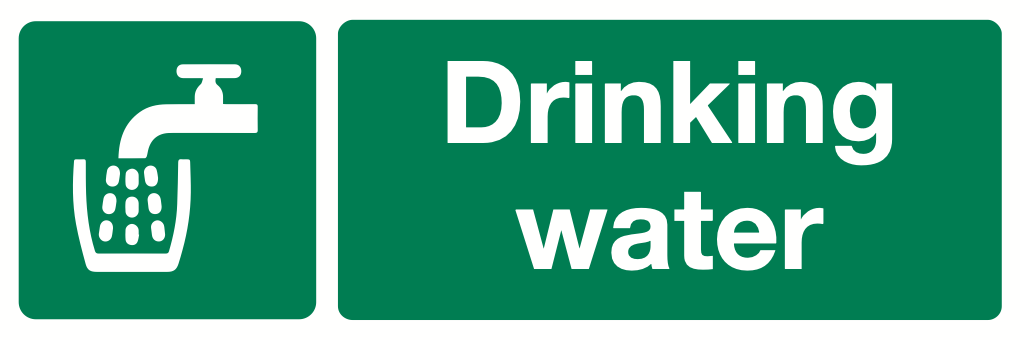 Drinking Water Sign-544A