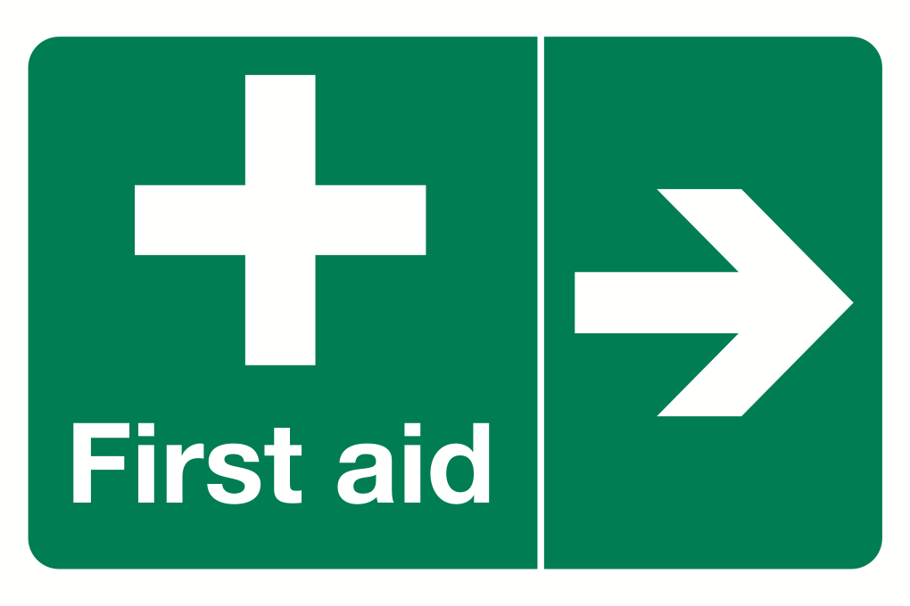 First Aid Right Sign-546B