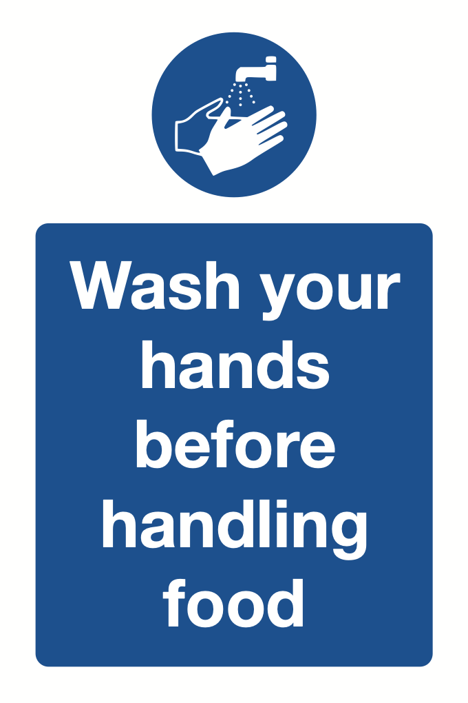 Wash Your Hands Before Handling Food Sign-561B