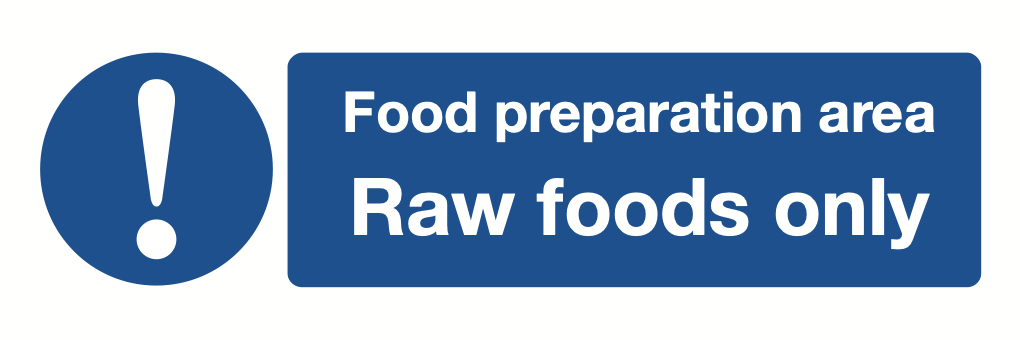 Food Preparation Area Sign-577A
