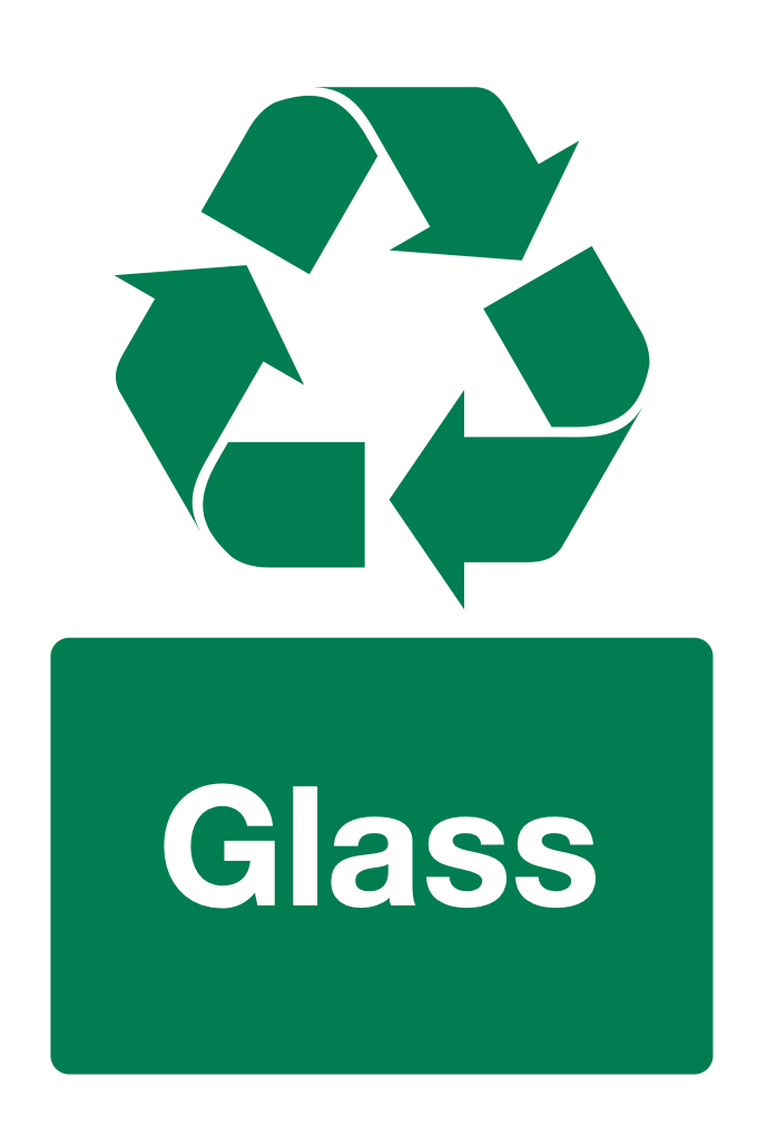 Recycling Glass Sign-589B