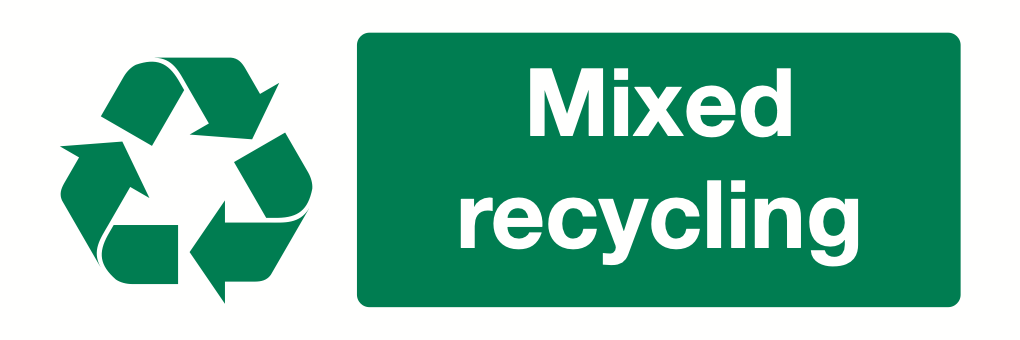 Mixed Recycling Sign-592A