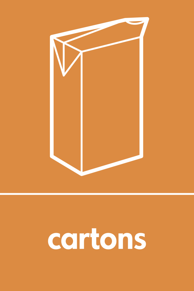Recycling Cartons Sign-599B