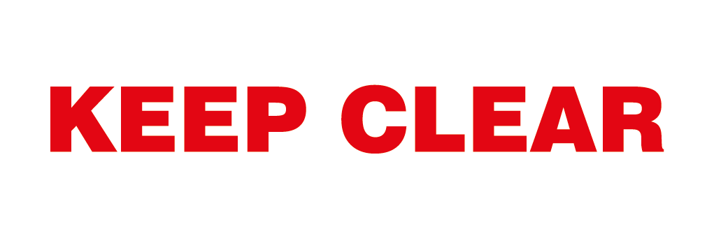 Keep Clear Sign-637A