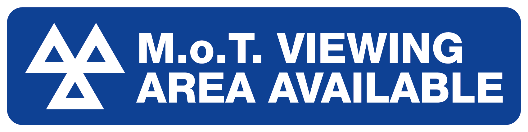 MOT Viewing Area Available Sign-649A