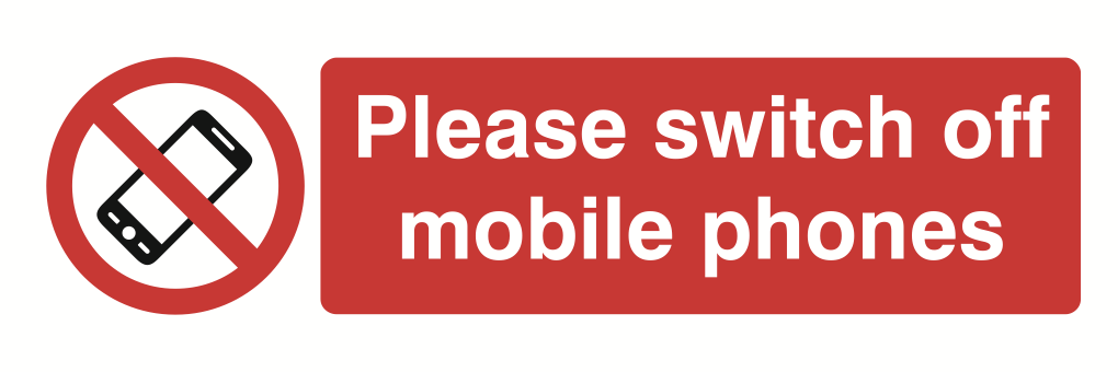 Please Switch Off Mobile Phones Sign-670A