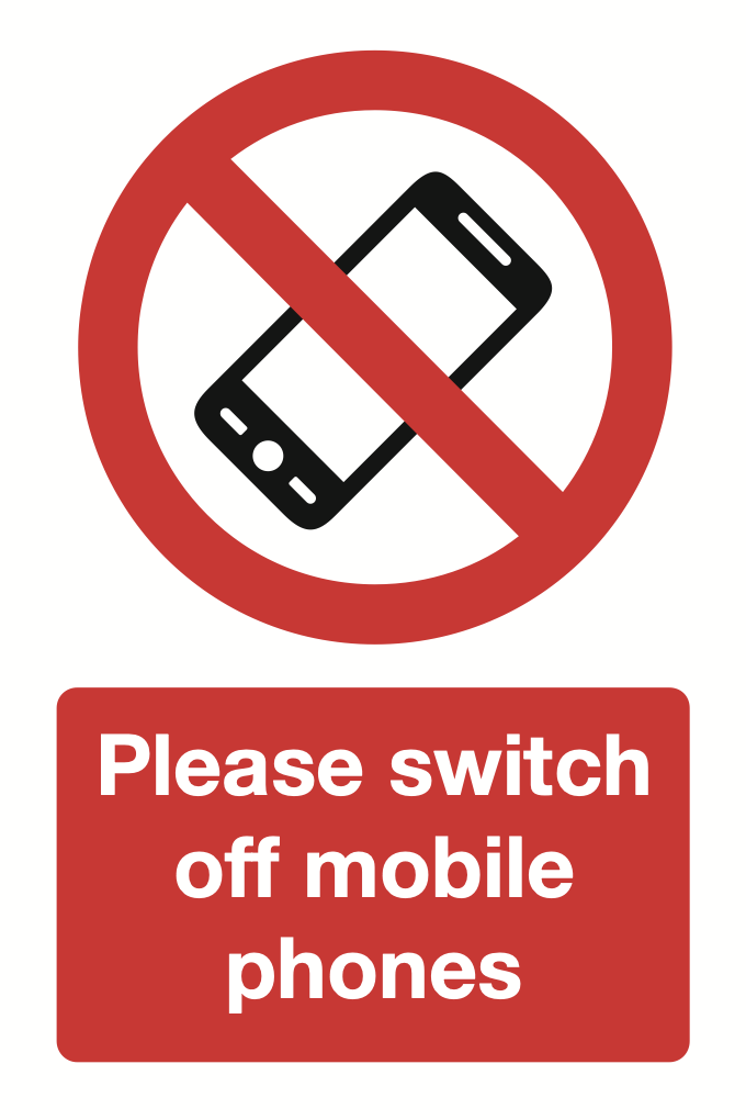 Please Switch Off Mobile Phones Sign-670B