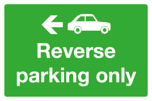 Reverse Parking Only Green Sign-684B