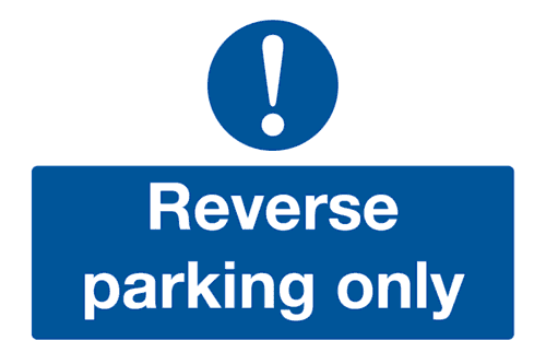 Reverse Parking Only Exclamation Sign-687B Reverse Parking Only Exclamation Sign-687B