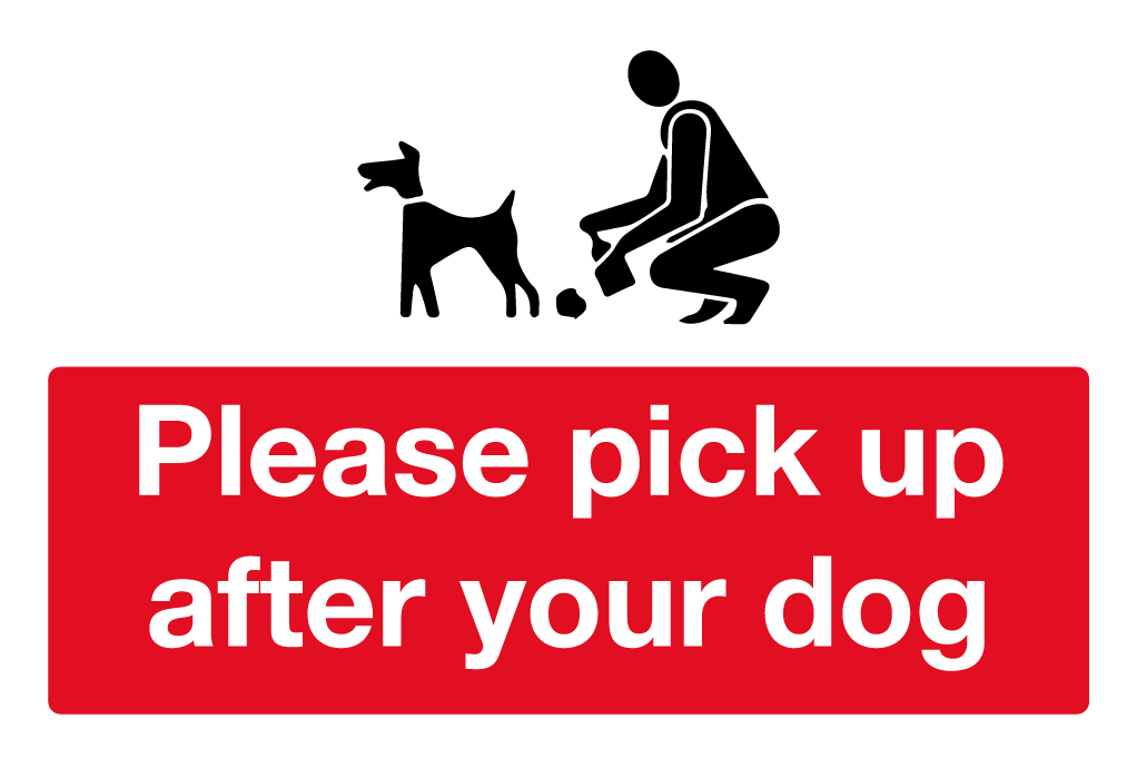 Please Pick Up After Your Dog Sign-700B