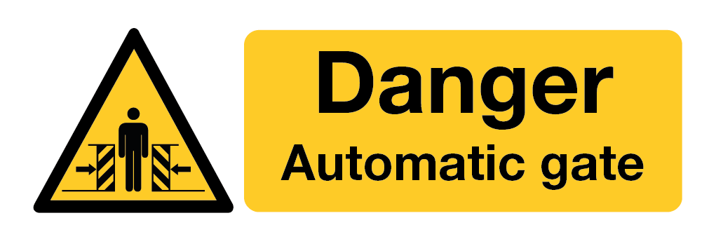 Danger Automatic Gate Sign-727A