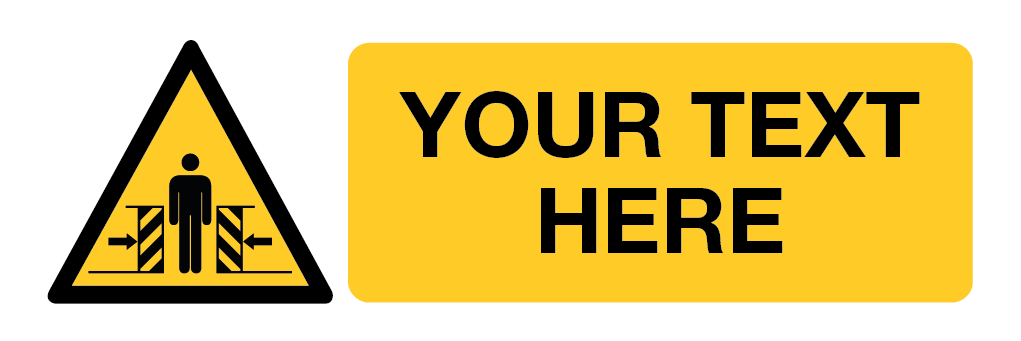 Automatic Gate Your Text Here Sign-728A