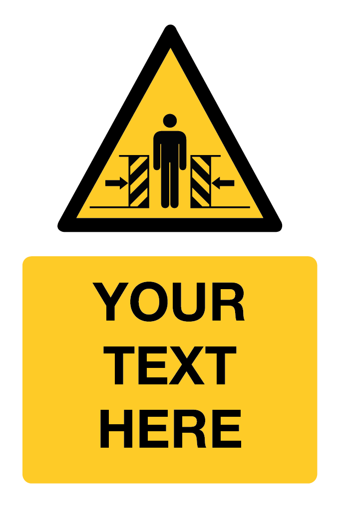 Automatic Gate Your Text Here Sign-728B