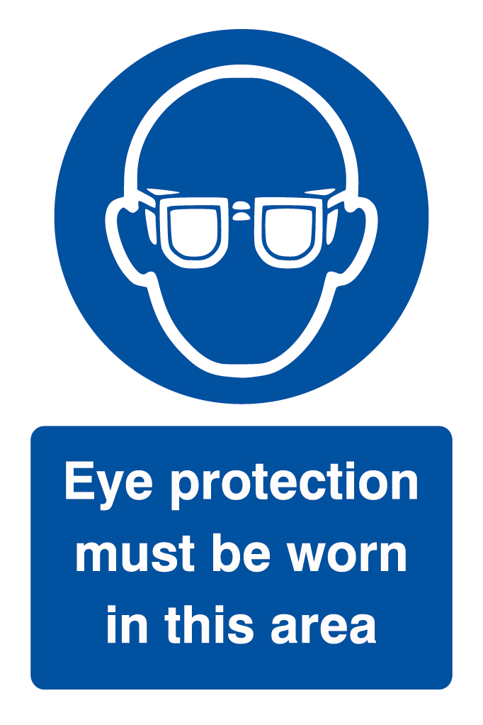 Eye Protection Must Be Worn In This Area Sign-757B