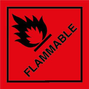 Flammable Sign-805P