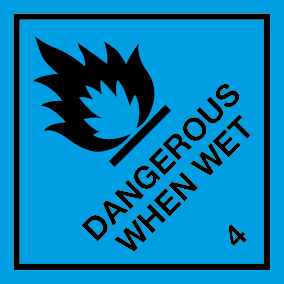 Dangerous When Wet Sign-818P