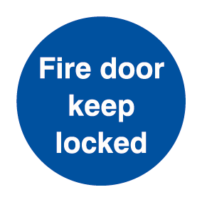 Fire Door Keep Locked Sign-850P