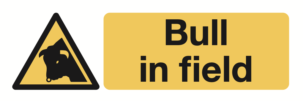 Bull In Field Sign-901A