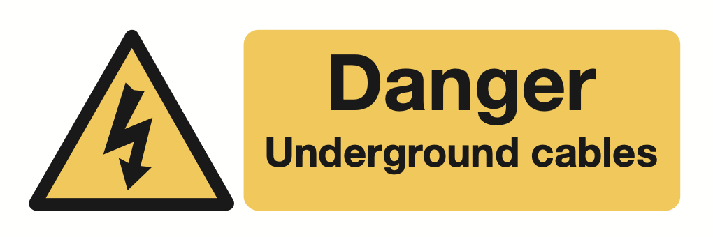 Danger Underground Cables Sign-911A