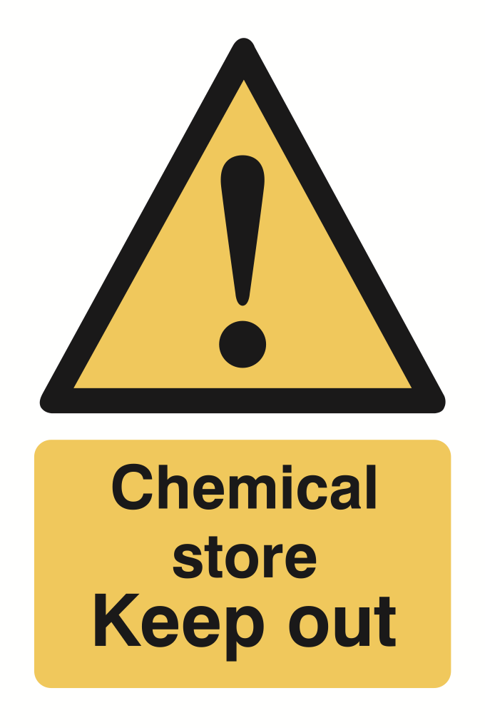 Chemical Store Keep Out Sign-918B