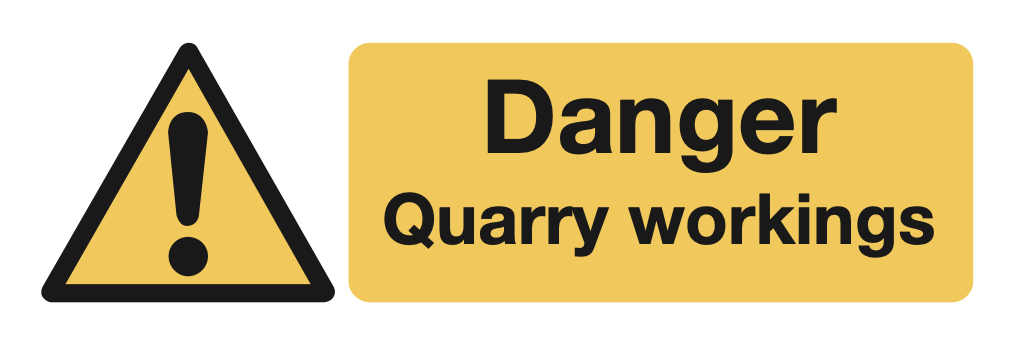 Danger Quarry Workings Sign-920A