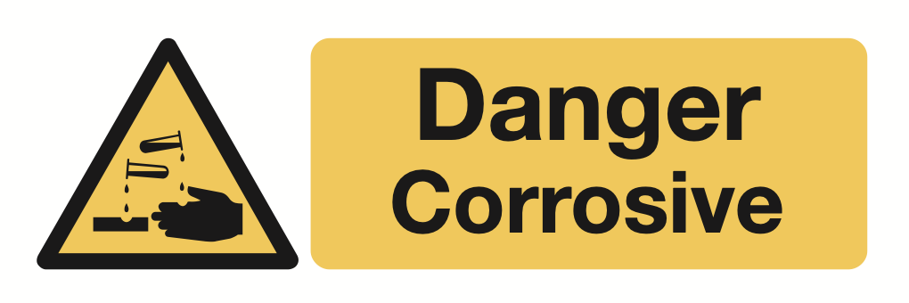 Danger Corrosive Sign-924A
