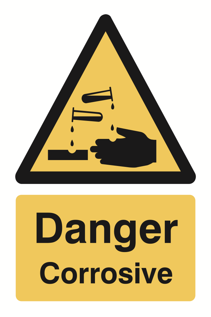 Danger Corrosive Sign-924B