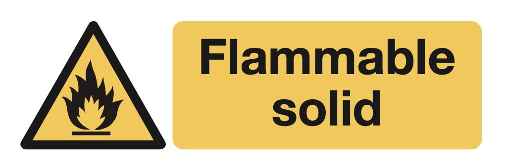 Flammable Solid Sign-930A
