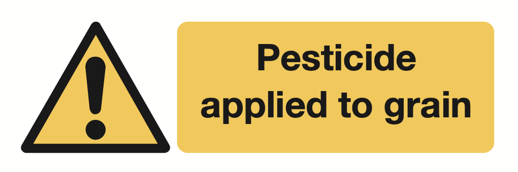 Pesticide Applied To Grain Sign-936A