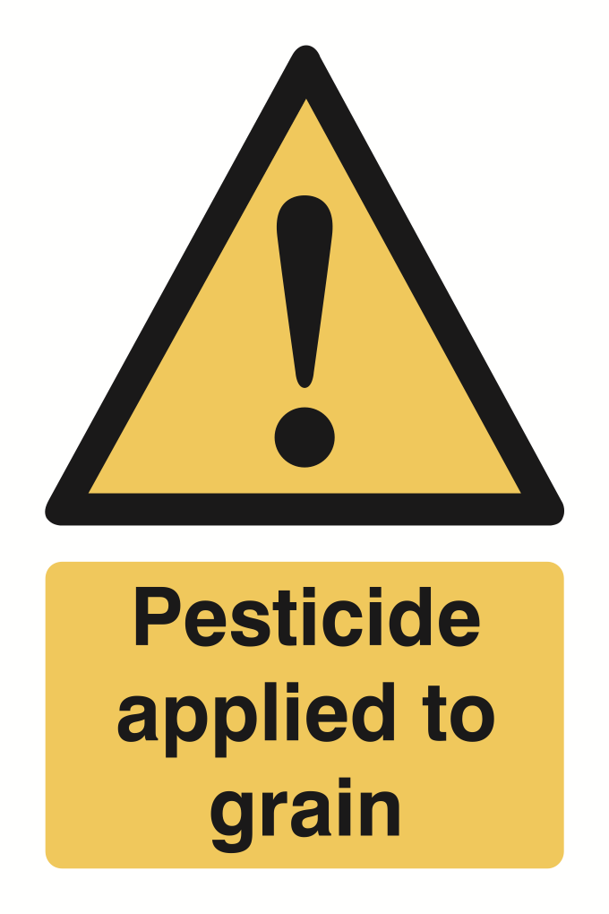 Pesticide Applied To Grain Sign-936B