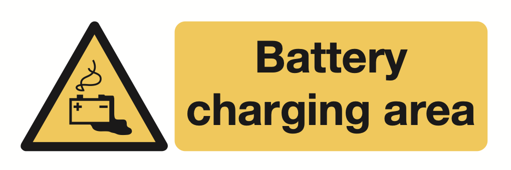 Battery Charging Sign-954A