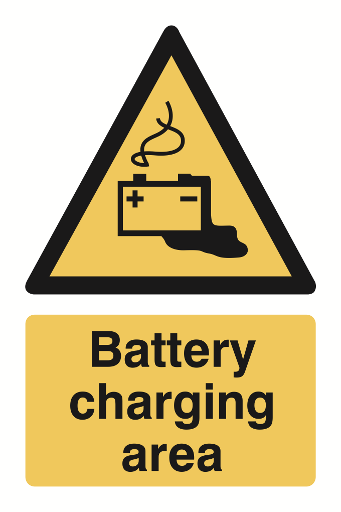 Battery Charging Sign-954B