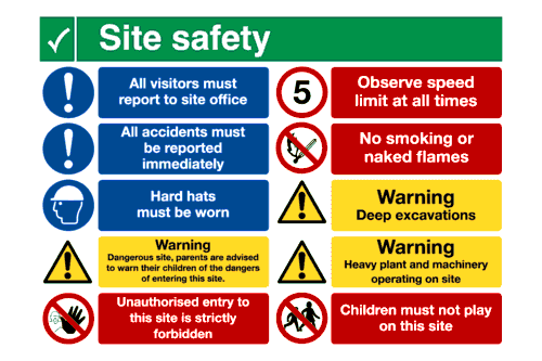 Site Safety Board 961 Sign-961B Site Safety Board 961 Sign-961B