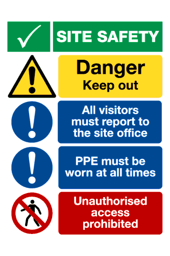 Site Safety Board 965 Sign-965B Site Safety Board 965 Sign-965B