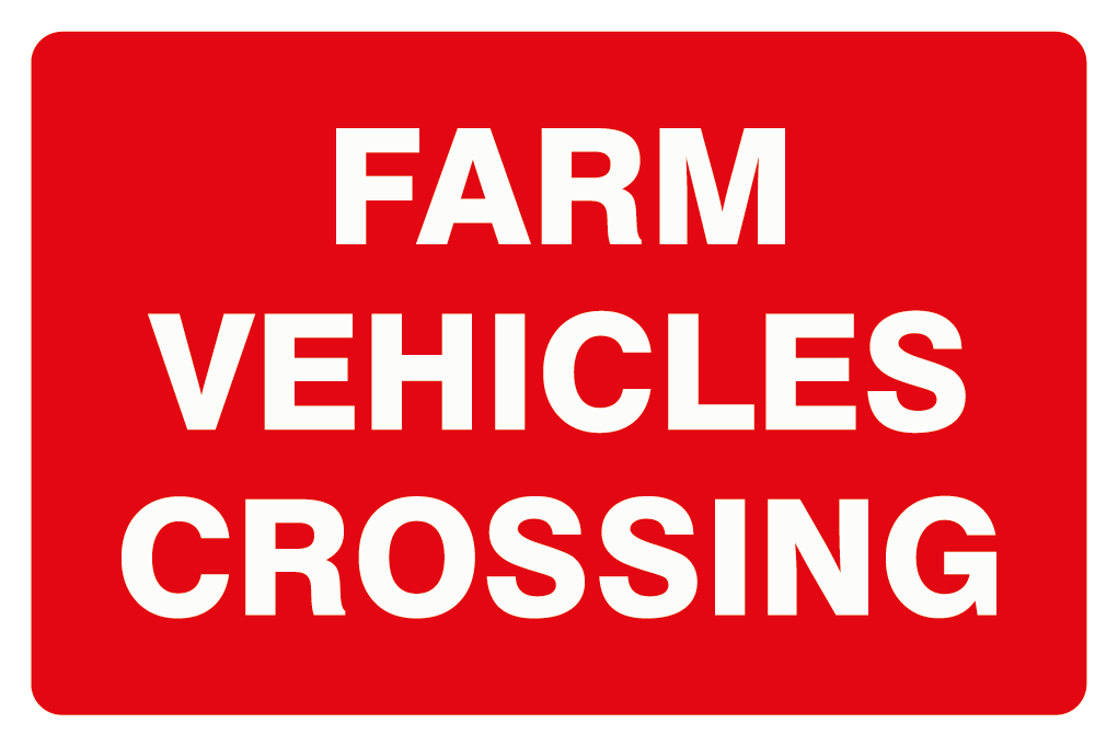 Farm Vehicles Crossing Sign-993B